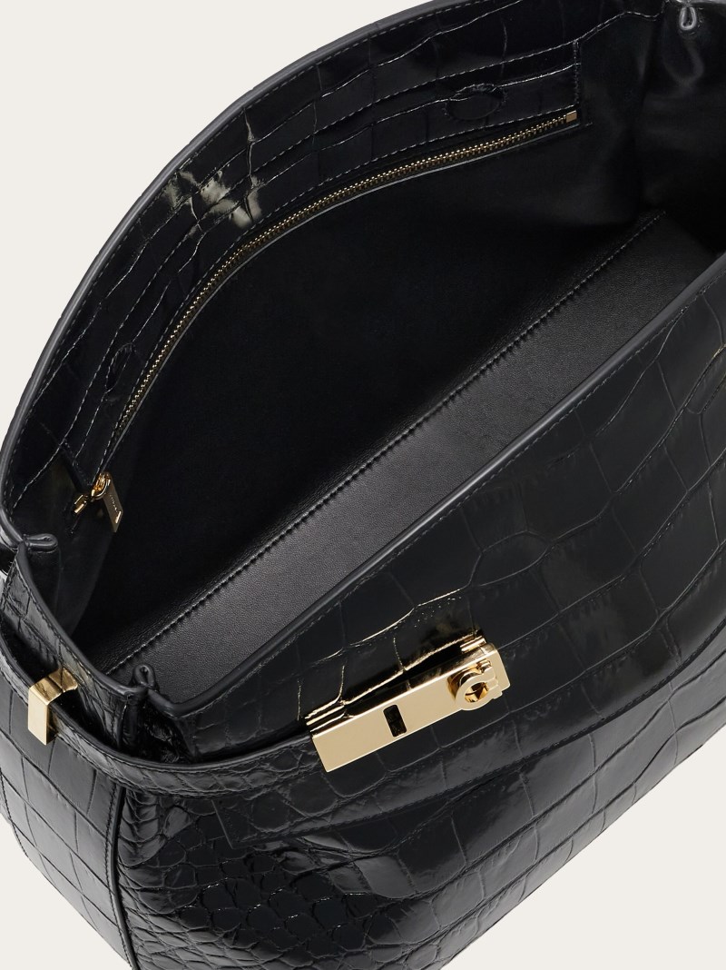 Ferragamo | Women's Hug Soft Crossbody Bag - Black