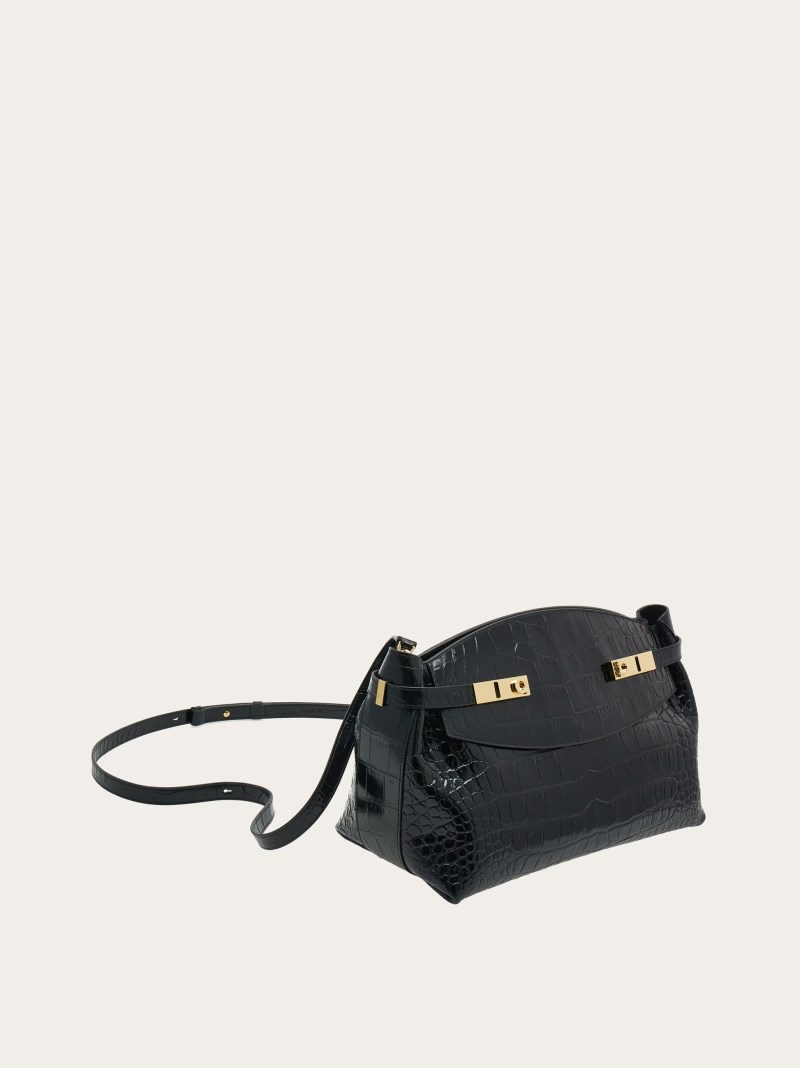 Ferragamo | Women's Hug Soft Crossbody Bag - Black