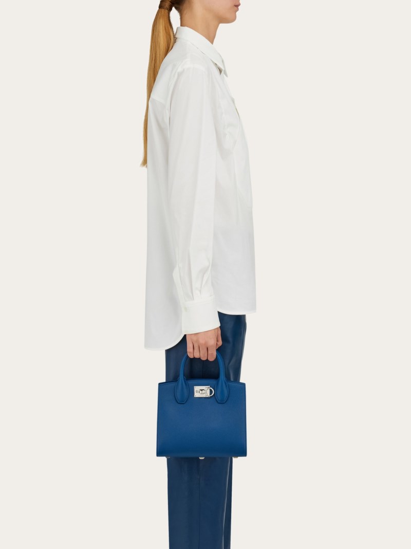 Ferragamo | Women's Studio Box Bag - Teal Blue