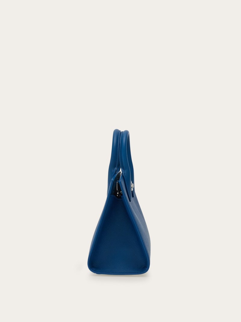 Ferragamo | Women's Studio Box Bag - Teal Blue
