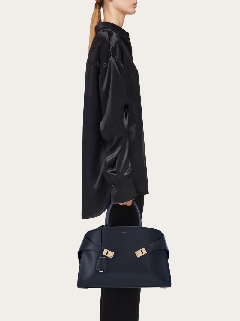 Ferragamo | Women's Hug Handbag - Midnight Blue