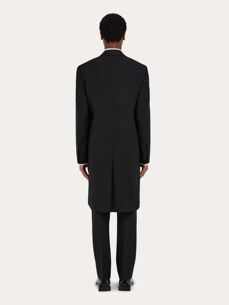 Ferragamo | Men's Single Breasted Coat - Black