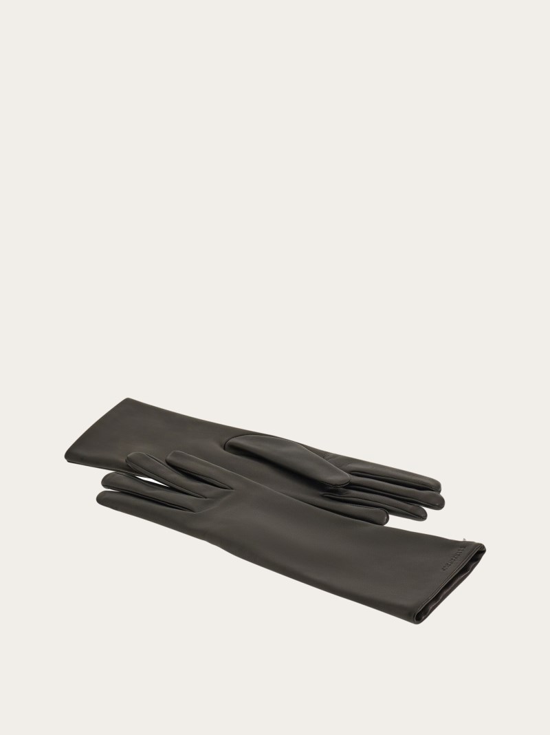 Ferragamo | Women's Cashmere-Lined Gloves - Black
