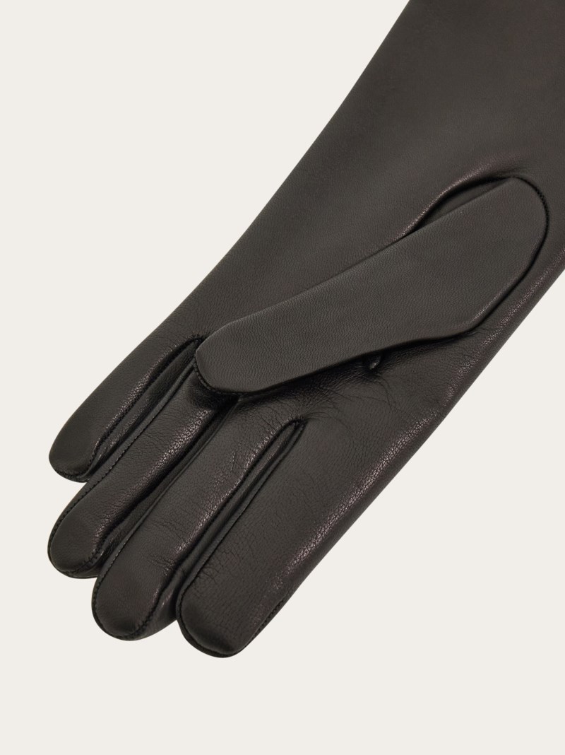 Ferragamo | Women's Cashmere-Lined Gloves - Black