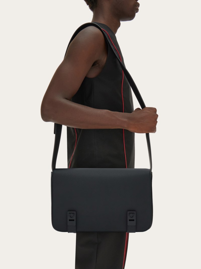 Ferragamo | Men's Messenger Bag - Black