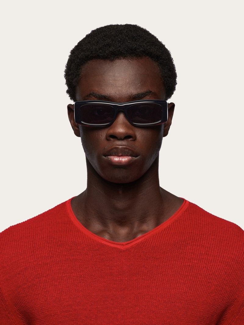 Ferragamo | Men's Sunglasses - Black/Grey