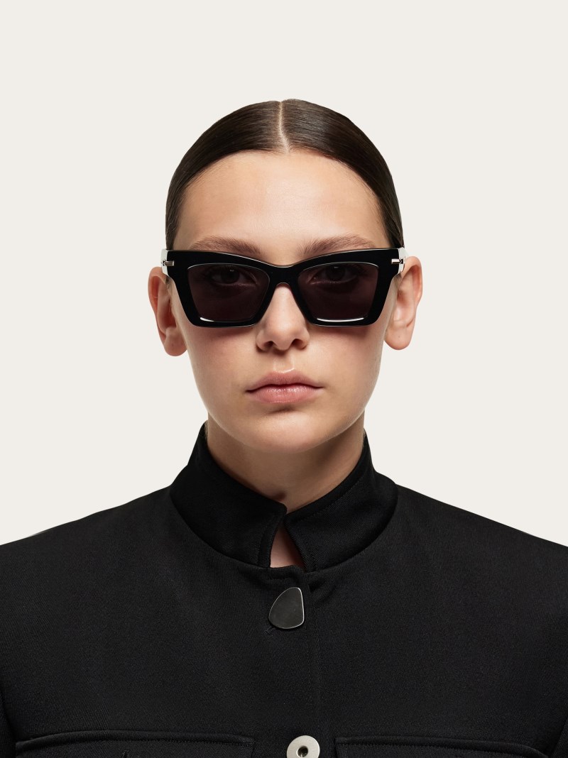 Ferragamo | Women's Sunglasses - Black/Grey