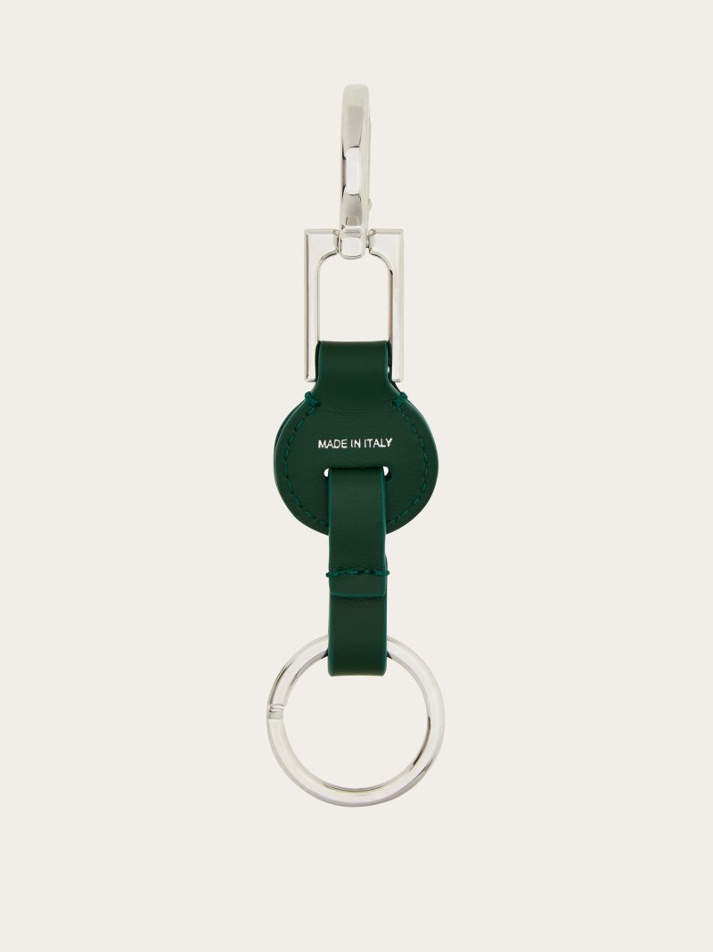 Ferragamo | Women's Gancini Key Holder - Forest Green