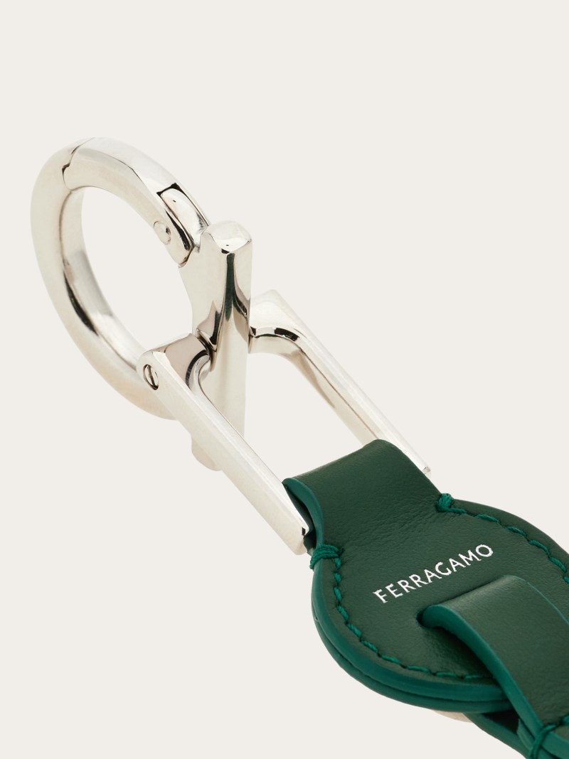 Ferragamo | Women's Gancini Key Holder - Forest Green