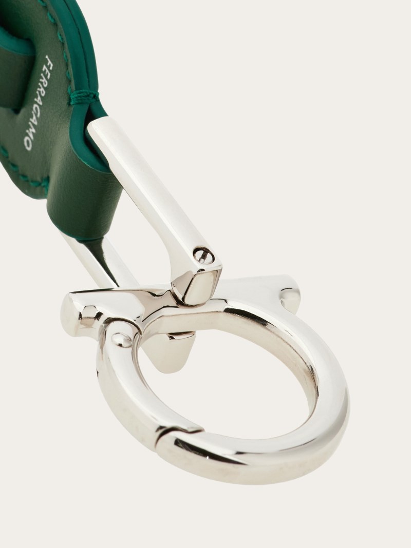 Ferragamo | Women's Gancini Key Holder - Forest Green