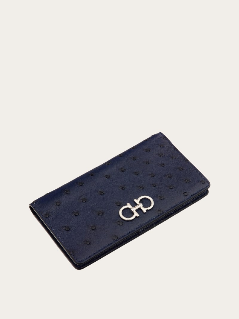 Ferragamo | Women's Gancini Continental Wallet - Midnight Blue