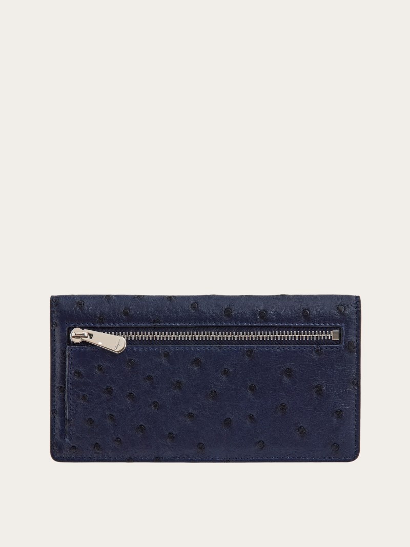 Ferragamo | Women's Gancini Continental Wallet - Midnight Blue