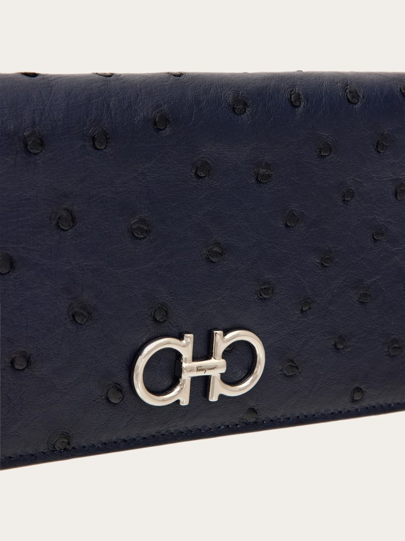 Ferragamo | Women's Gancini Continental Wallet - Midnight Blue