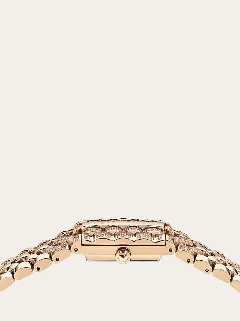 Ferragamo | Women's Secret Watch - Ip Rose Gold/White