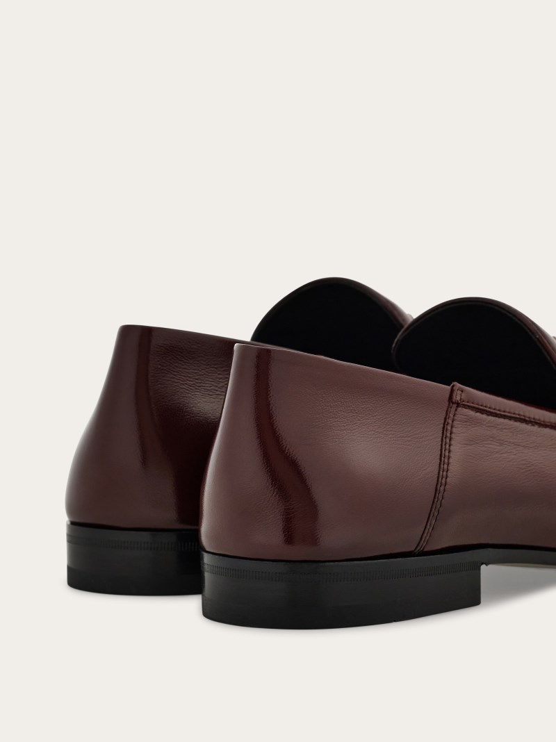 Ferragamo | Men's Hybrid Loafer With Gancini Ornament - Cordovan