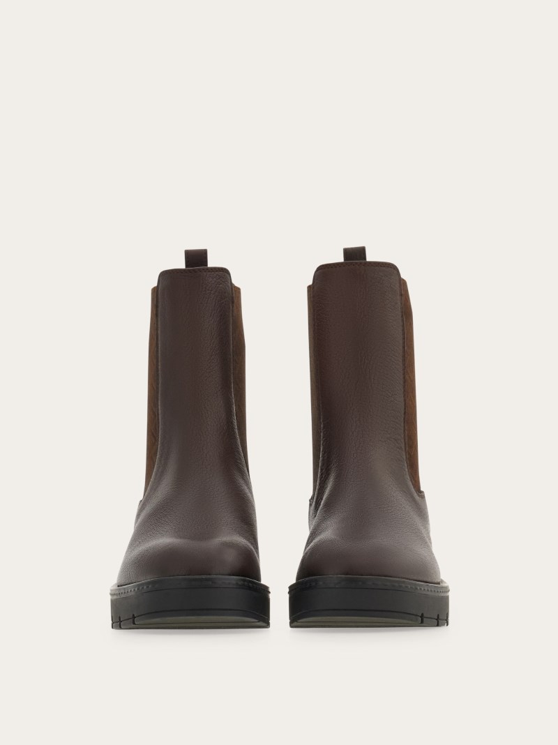 Ferragamo | Women's Chelsea Boot - Ganache Brown