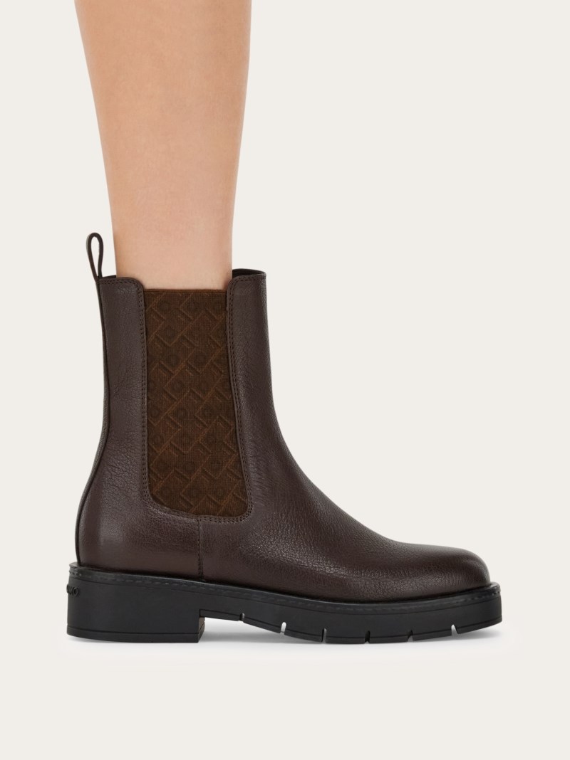 Ferragamo | Women's Chelsea Boot - Ganache Brown