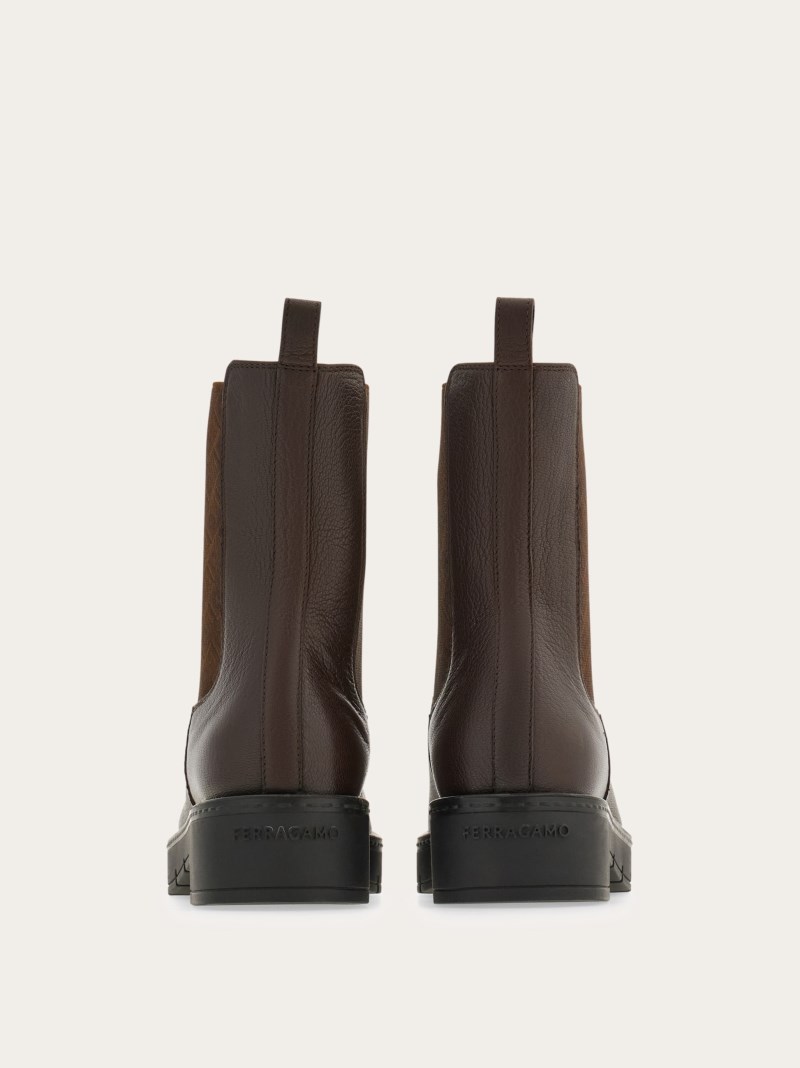 Ferragamo | Women's Chelsea Boot - Ganache Brown