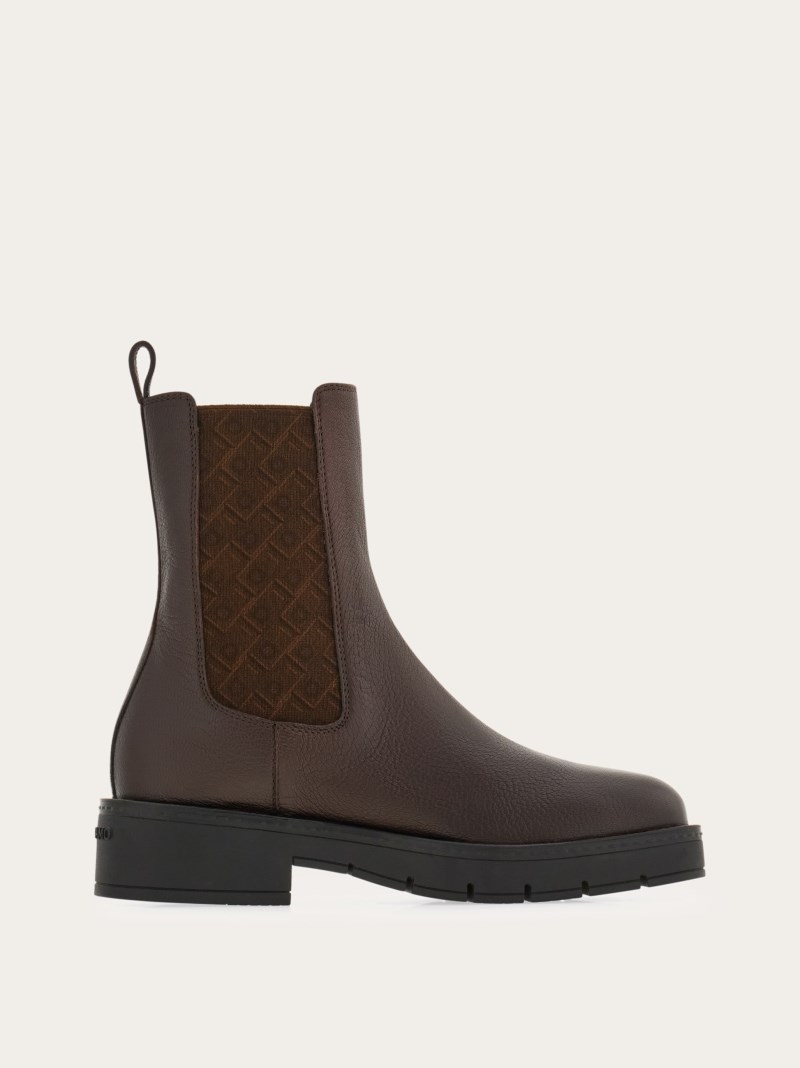 Ferragamo | Women's Chelsea Boot - Ganache Brown