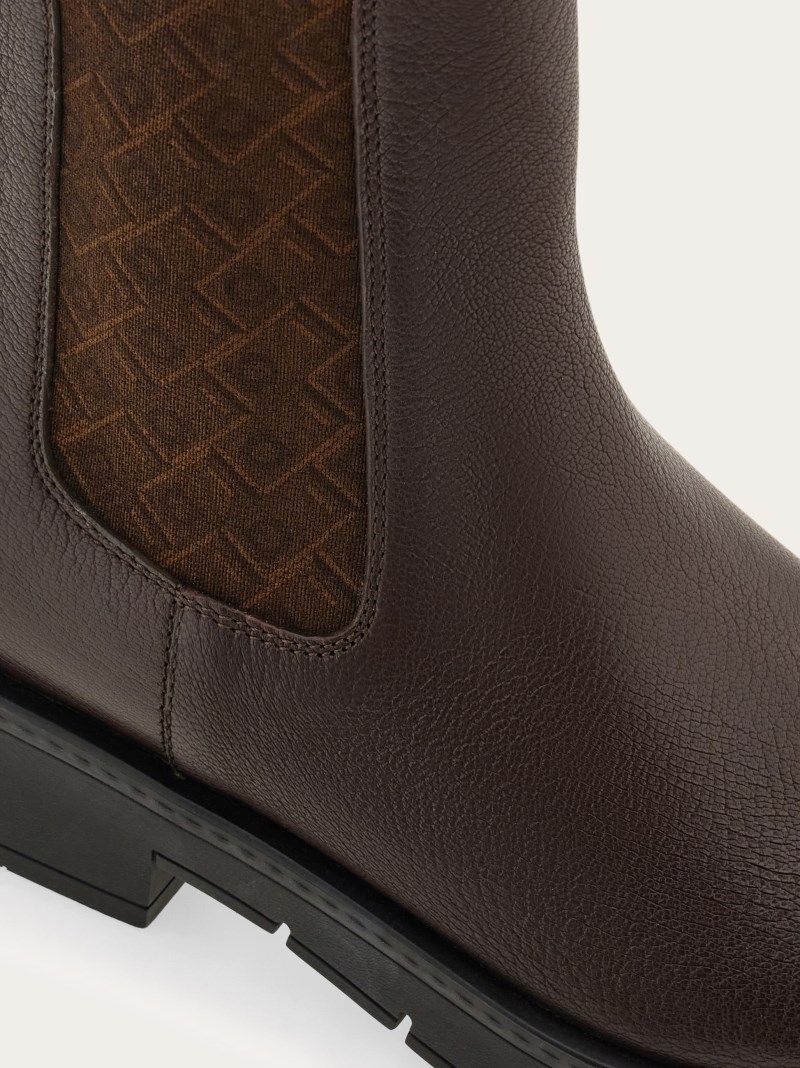 Ferragamo | Women's Chelsea Boot - Ganache Brown