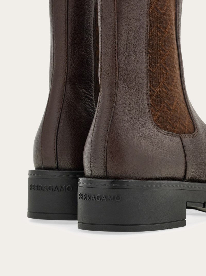 Ferragamo | Women's Chelsea Boot - Ganache Brown