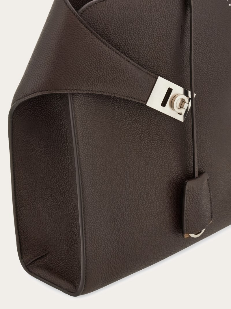 Ferragamo | Men's Hug Briefcase - Testa Di Moro
