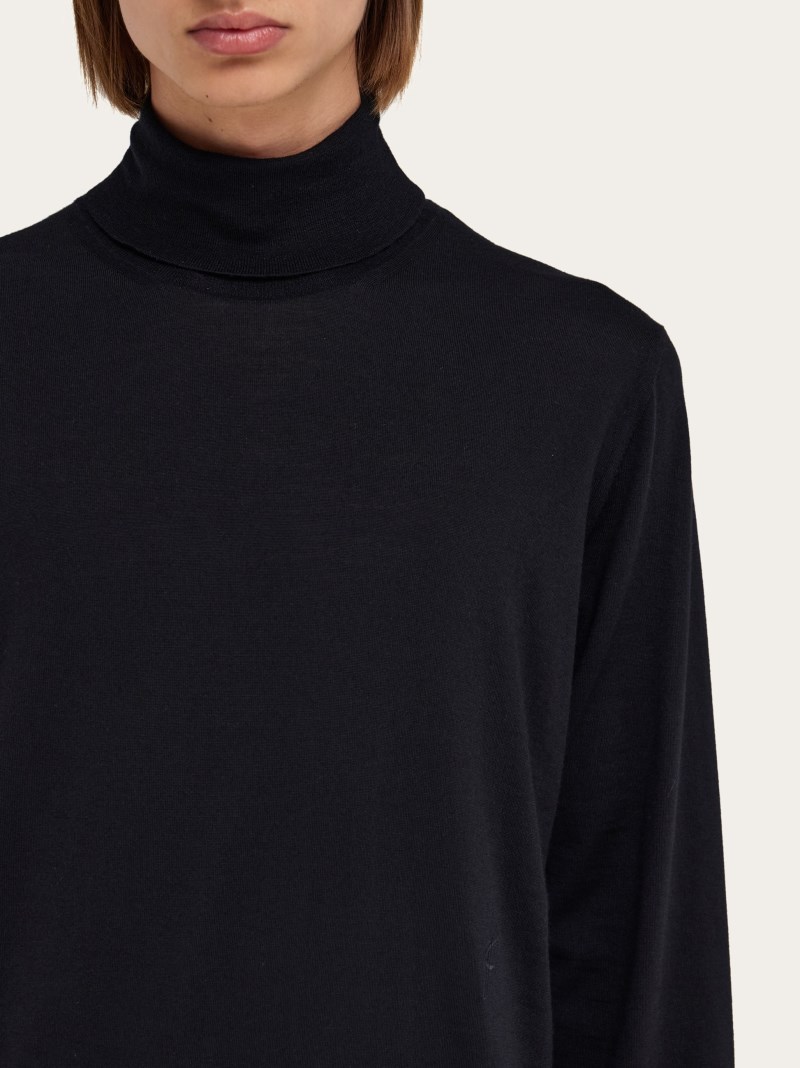 Ferragamo | Men's Turtle Neck Sweater - Black