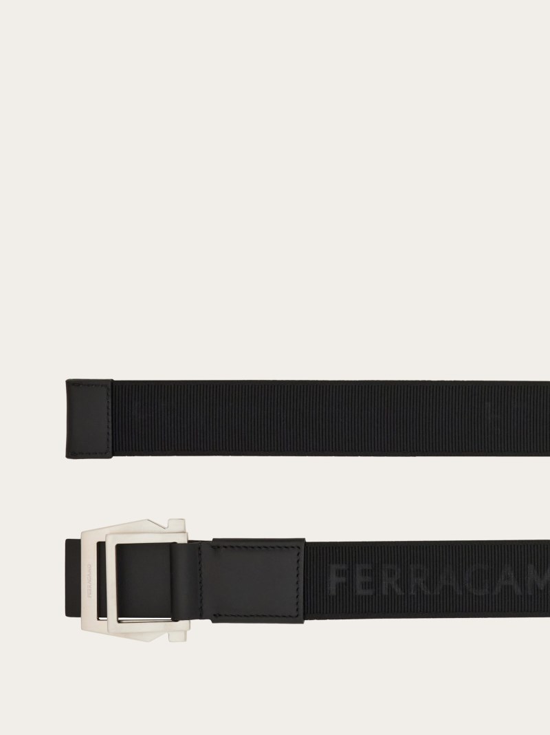 Ferragamo | Men's Belt With Gancini Buckle - Black
