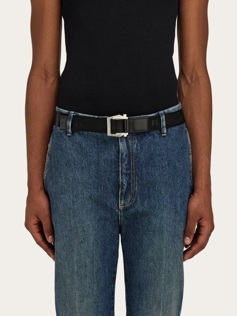 Ferragamo | Men's Belt With Gancini Buckle - Black
