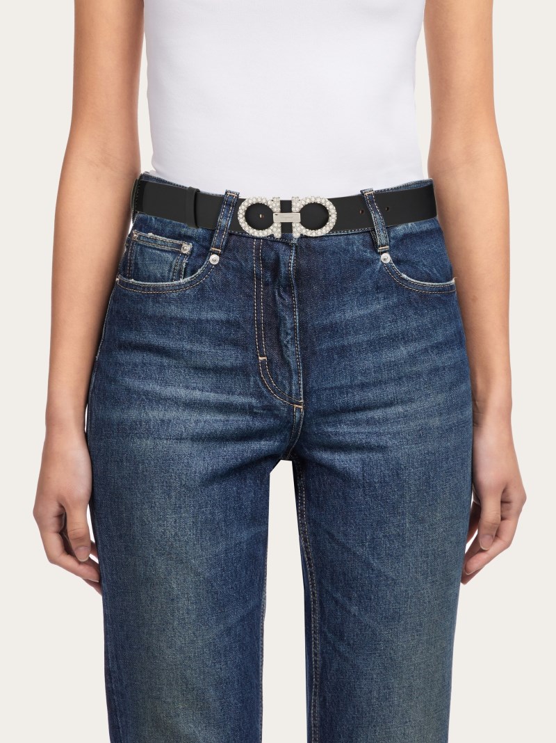 Ferragamo | Women's Adjustable Gancini Belt - Black