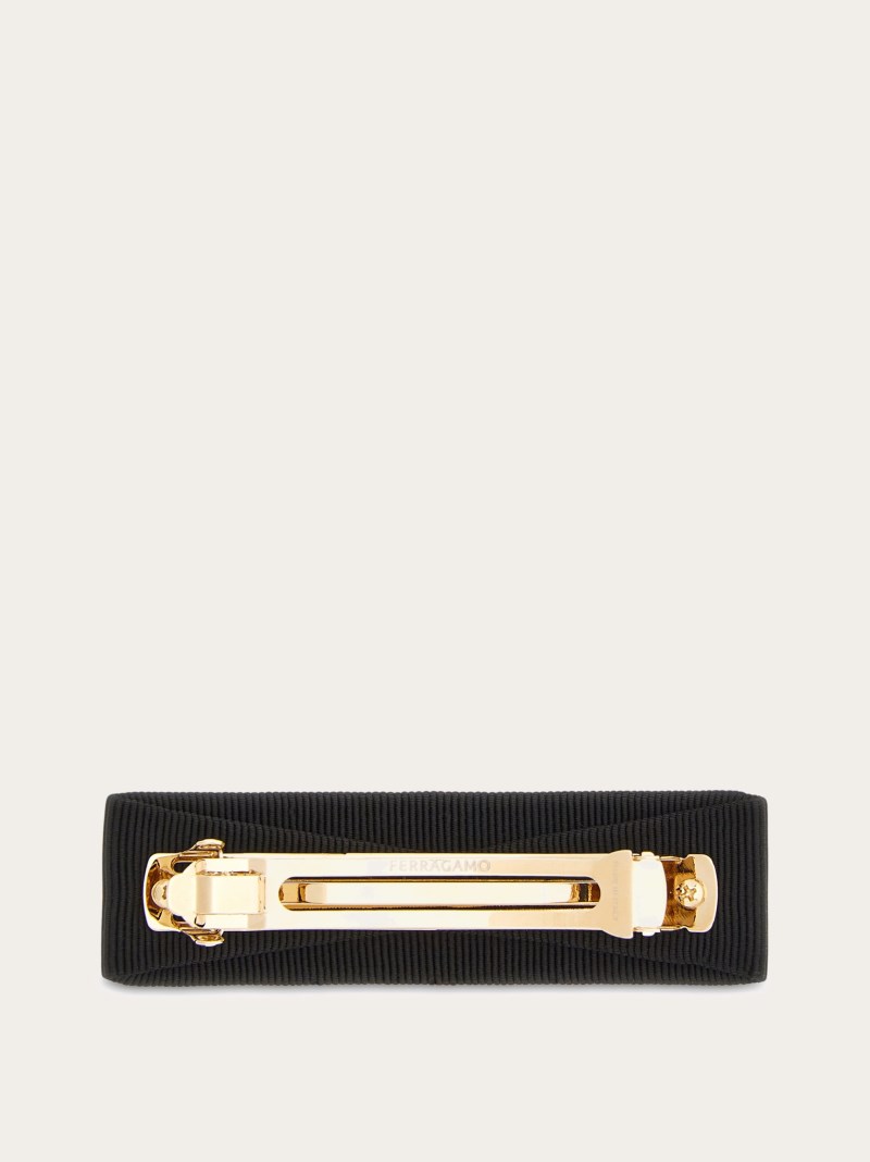 Ferragamo | Women's Vara Bow Hairclip - Black/Gold