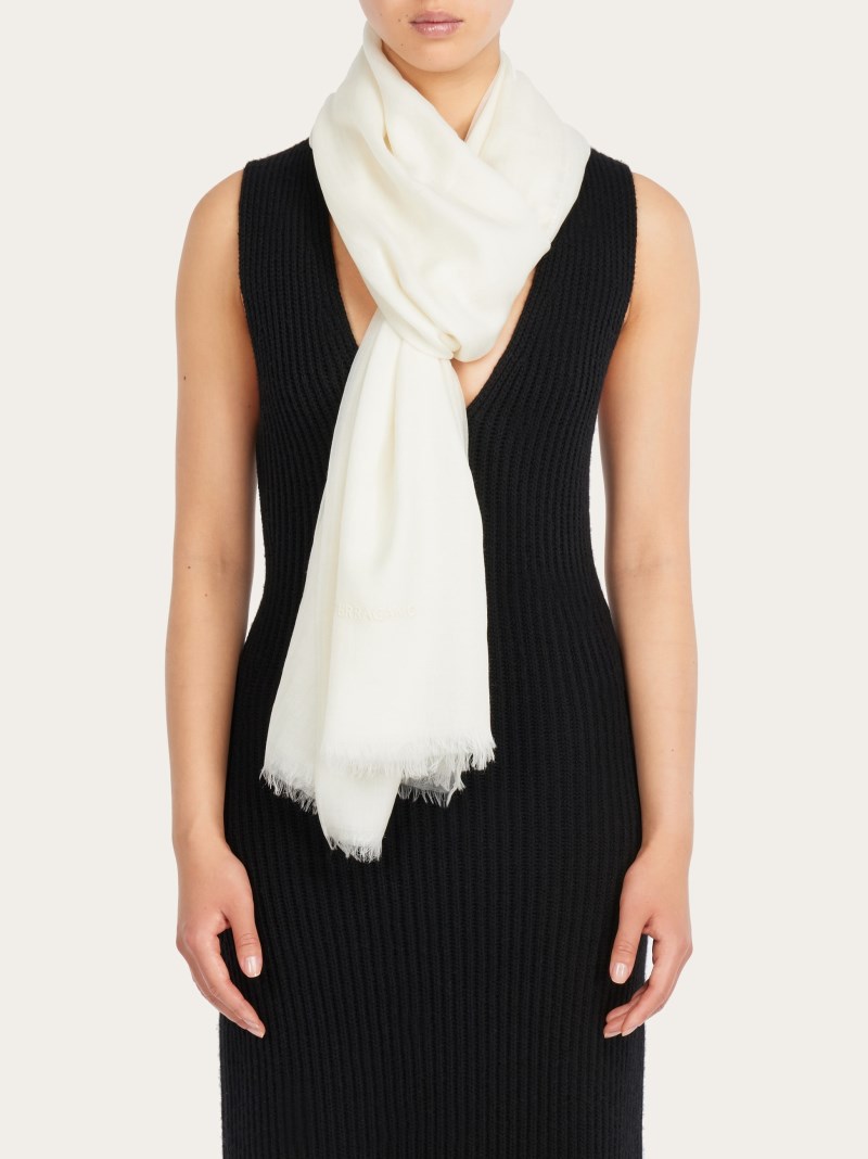Ferragamo | Women's Cashmere Shawl - Mascarpone
