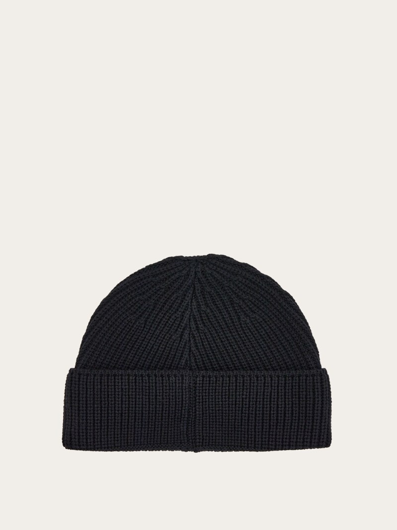 Ferragamo | Men's Wool Beanie - Black
