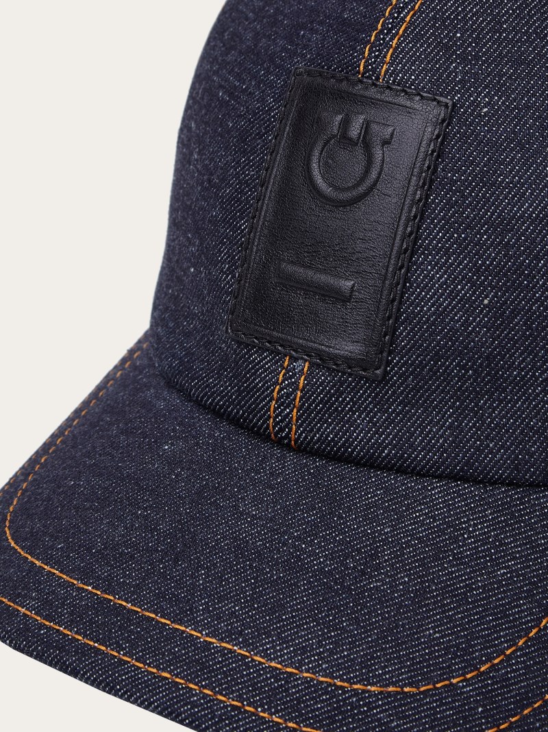 Ferragamo | Men's Gancini Baseball Cap - Blue