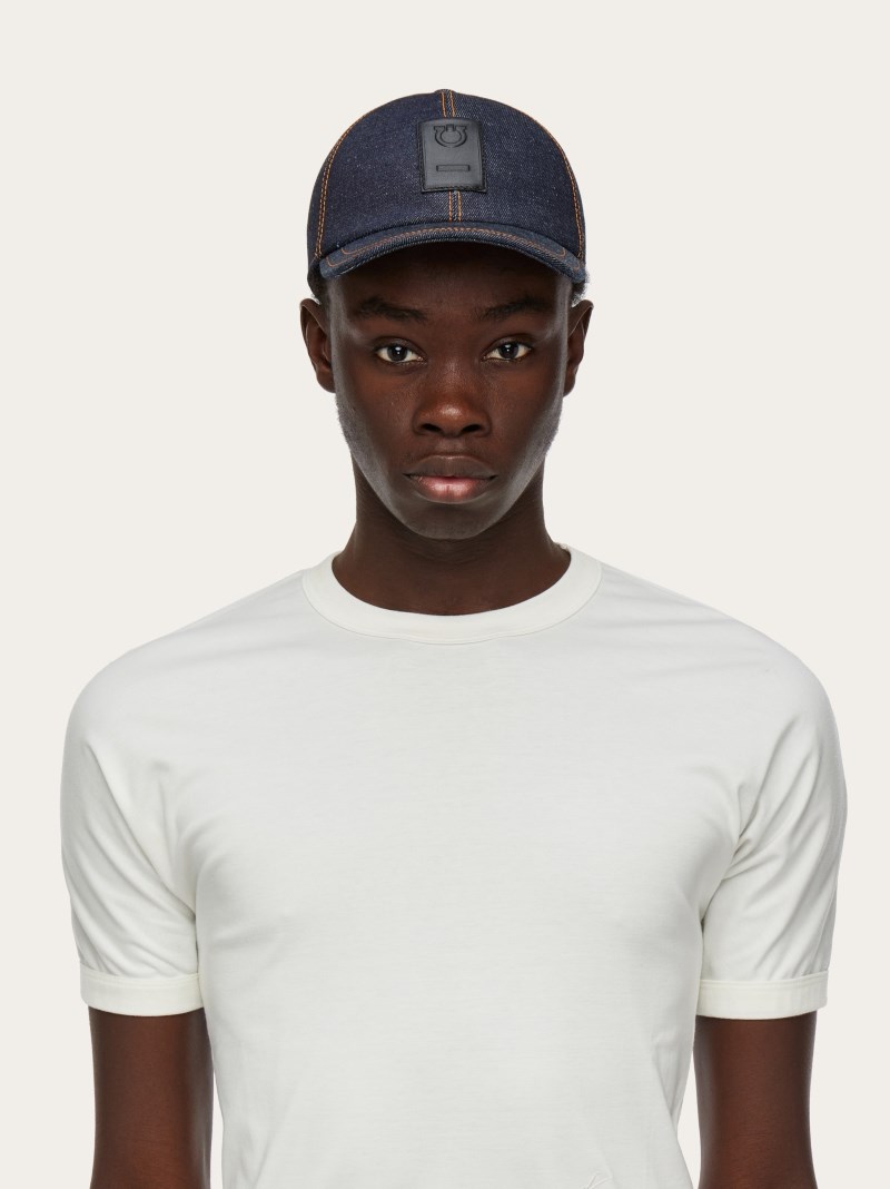 Ferragamo | Men's Gancini Baseball Cap - Blue
