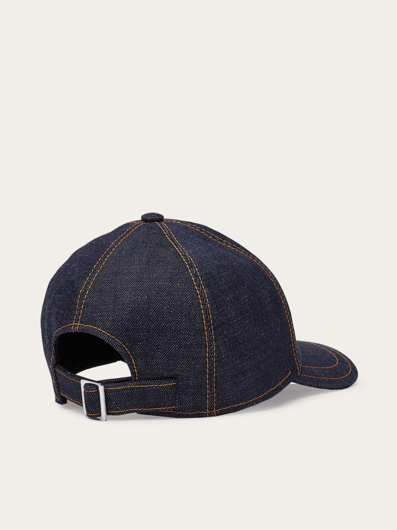 Ferragamo | Men's Gancini Baseball Cap - Blue