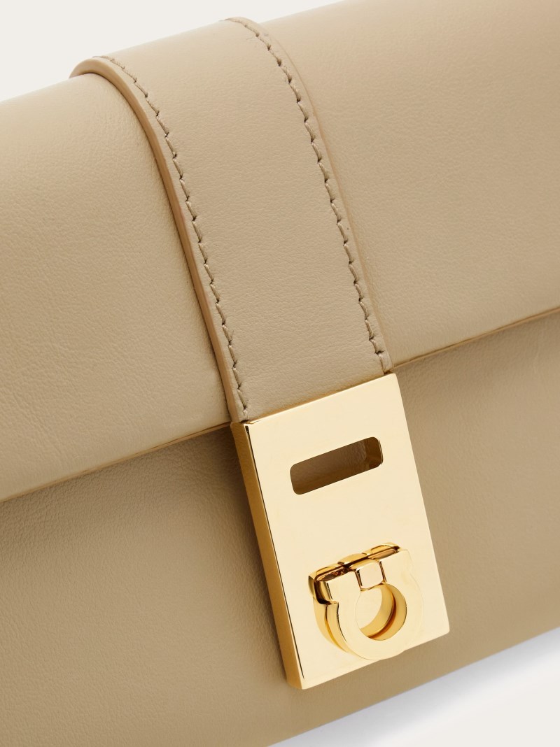 Ferragamo | Women's Hug Wallet With Chain - Stone