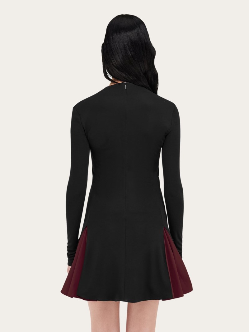 Ferragamo | Women's Ribbed Skater Dress - Black