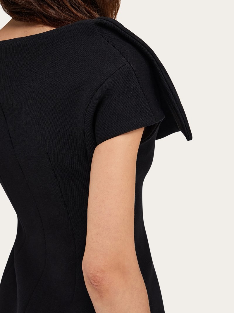Ferragamo | Women's Stretch Gabardine Sleeveless Jacket - Black