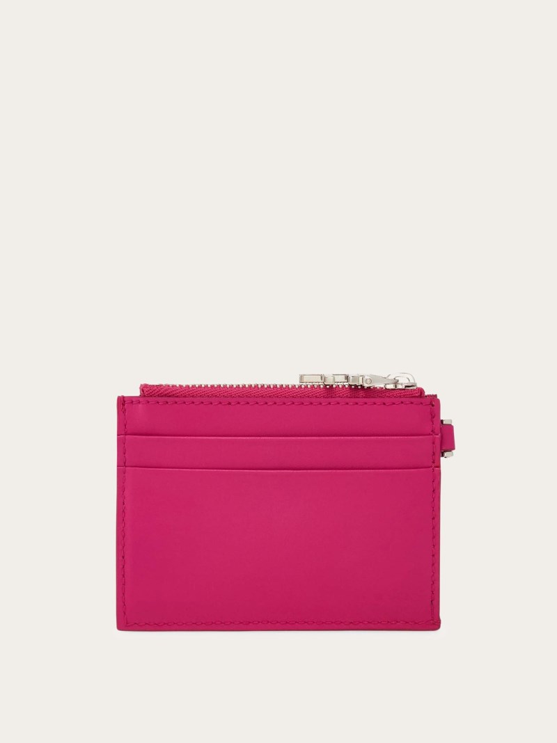Ferragamo | Women's Card Holder With Key Holder - Cerise Pink