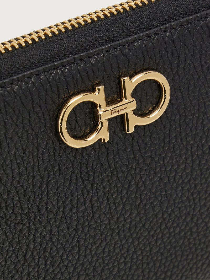 Ferragamo | Women's Gancini Continental Wallet - Black