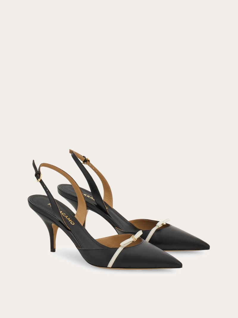 Ferragamo | Women's Mini Bow Slingback - Black