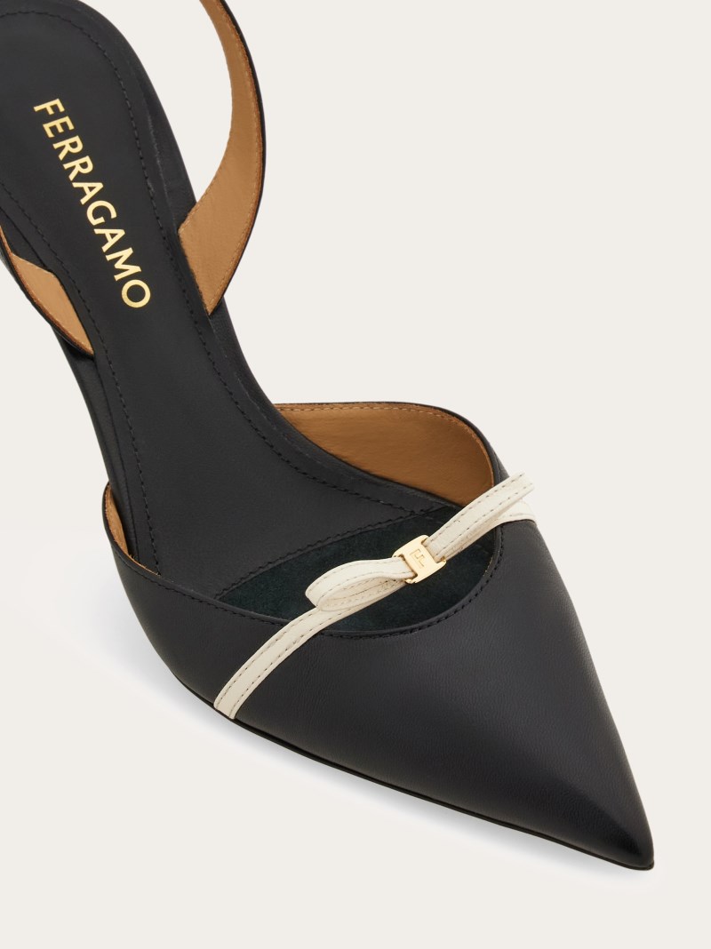 Ferragamo | Women's Mini Bow Slingback - Black