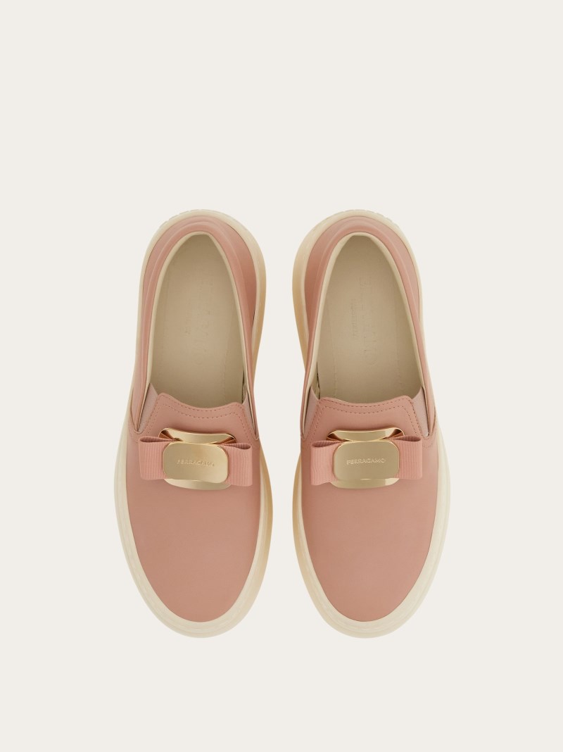 Ferragamo | Women's New Vara Plate Slip On - Rose