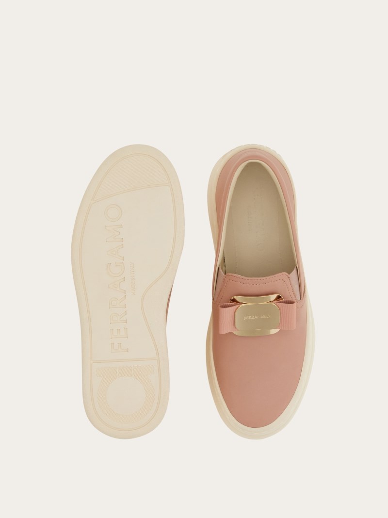 Ferragamo | Women's New Vara Plate Slip On - Rose