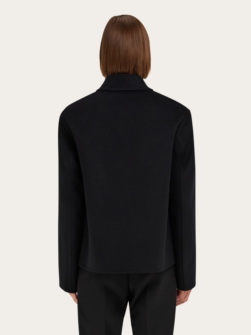 Ferragamo | Men's Cashmere-Blend Blouson - Black