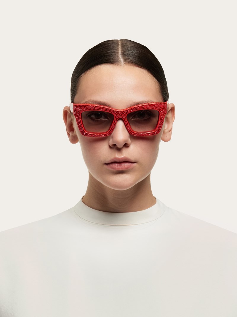 Ferragamo | Women's Sunglasses - Red
