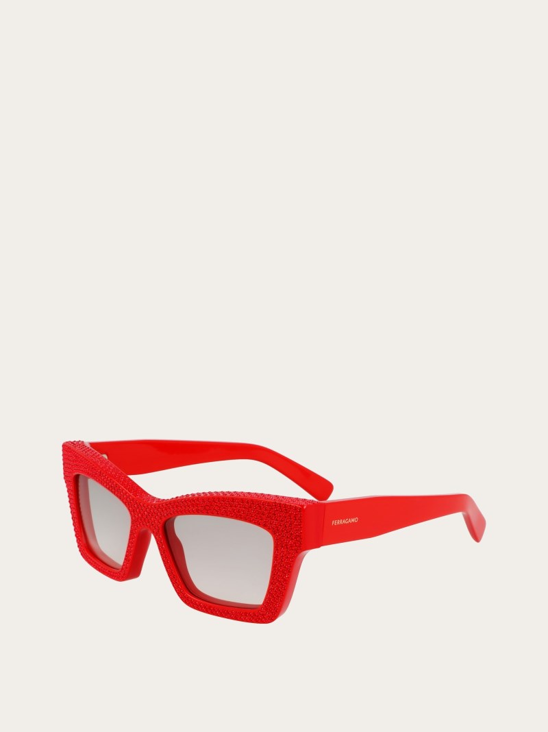 Ferragamo | Women's Sunglasses - Red