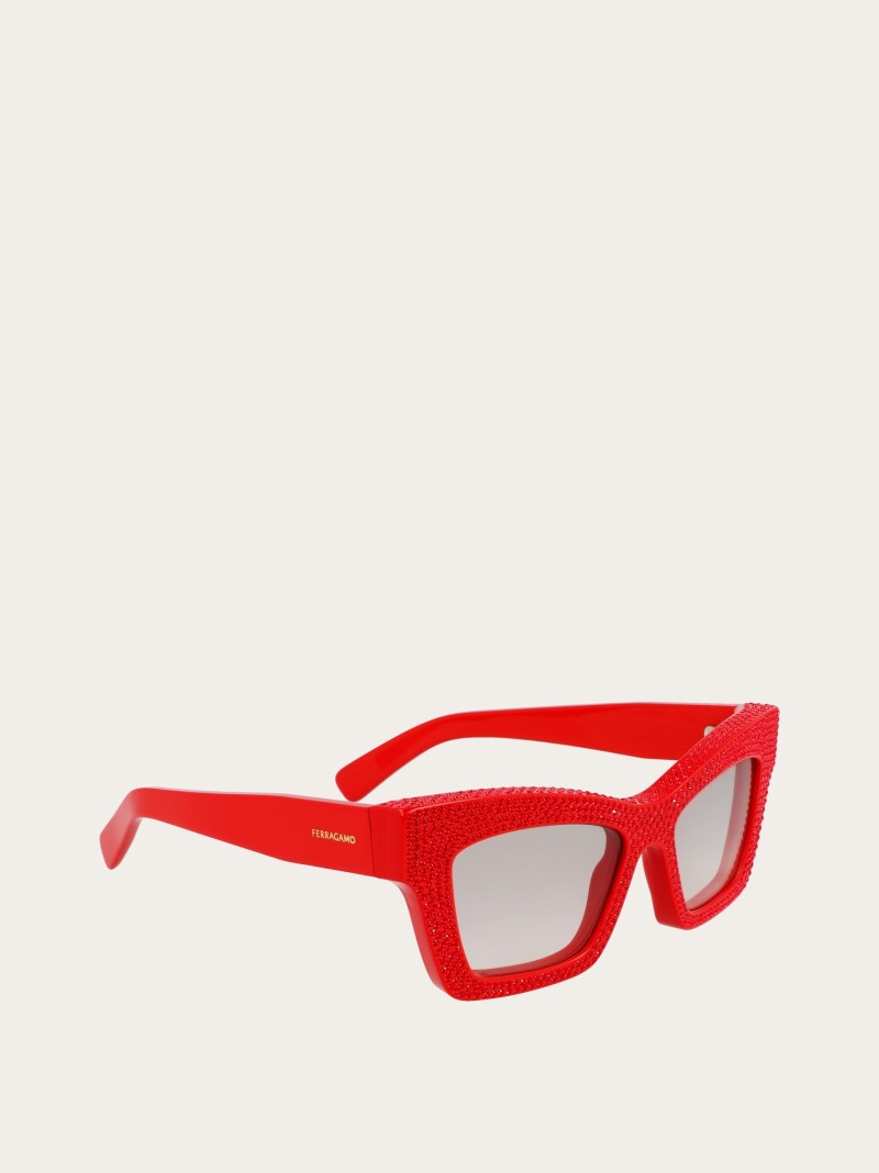 Ferragamo | Women's Sunglasses - Red