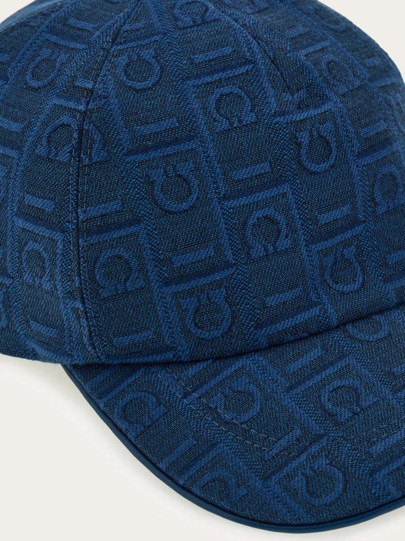 Ferragamo | Men's Monogram Baseball Cap - Teal Blue